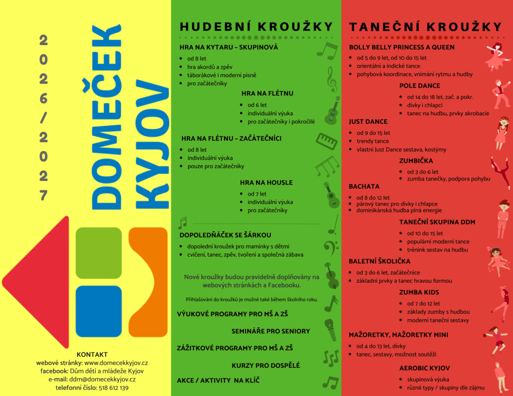 Nabídka kroužků 2026/2027