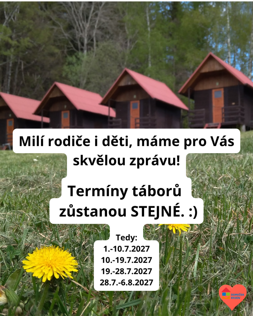 Pobytové tábory a termíny