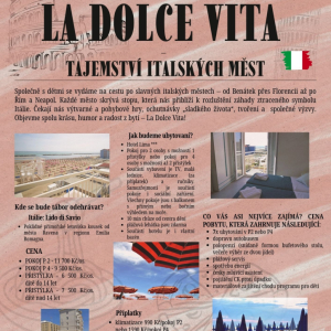 Zahraniční tábor - LA DOLCE VITA