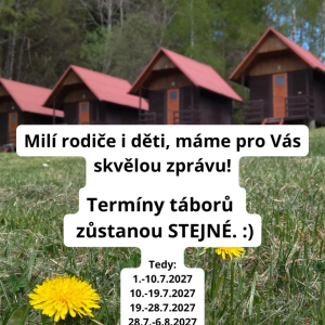 Pobytové tábory a termíny